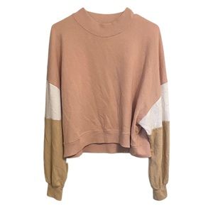 Hollister California Pink, White, and Brown Sweater. Size XL. Great Conditions.